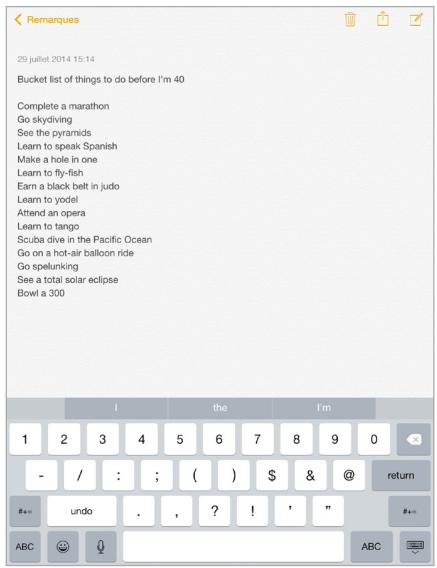 APPLE IPAD AIR 1 16 SG - Saisir du texte - 1