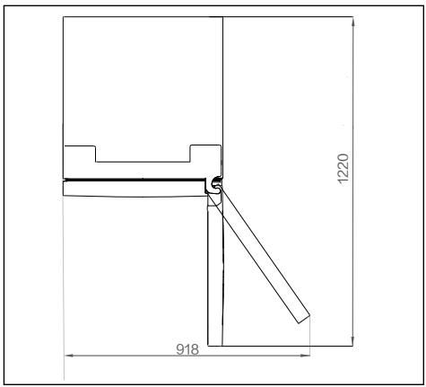 HAIER HTW5620CNMP - Space requirement - 1
