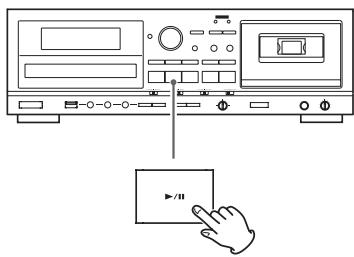 TEAC AD-RW900 - Appuyez sur la touche de lecture/pause de CD (▶/II) pour démarrer la définalisation. - 1