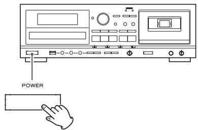 TEAC AD-RW900 - Mise sous ou hors tension - 1