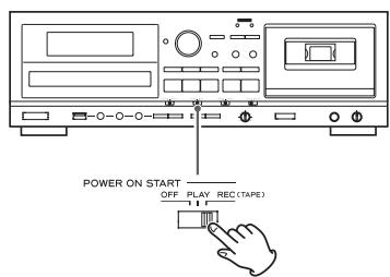 TEAC AD-RW900 - Réglez le sélecteur OFF-PLAY-REC sur la position REC (enregistrement). - 1