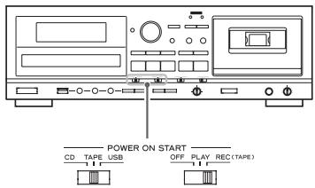 TEAC AD-RW900 - Mise sous ou hors tension - 2