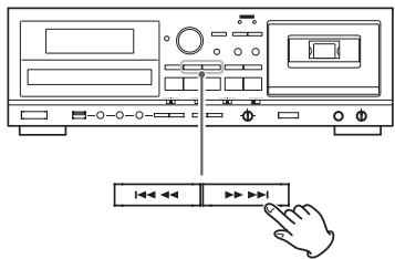 TEAC AD-RW900 - Saut à un fichier/piste précédent ou suivant - 1