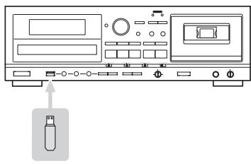TEAC AD-RW900 - Insérez un lecteur flash USB dans la prise USB. - 1