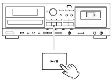 TEAC AD-RW900 - Appuyez sur la touche Lecture/Pause (▶/II) de CD pour lancer la lecture. - 1