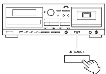 TEAC AD-RW900 - Appuyez sur la touche TAPE EJECT (▲) pour ouvrir le compartiment de la cassette. - 1