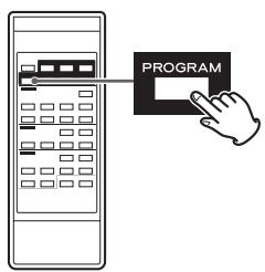 TEAC AD-RW900 - Avec la lecture à l'arrêt, appuyez sur la touche PROGRAM pour passer en mode programme. - 1