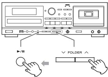 TEAC AD-RW900 - Sélection d'un dossier - 1