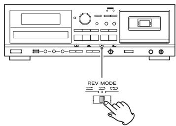 TEAC AD-RW900 - Réglez le mode d'inversion avec le sélecteur REV MODE et réglez la direction d'enregistrement. - 1
