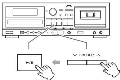 TEAC AD-RW900 - Sélection d'un dossier (disque MP3/WMA) - 1