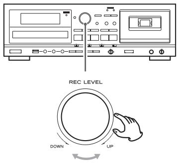TEAC AD-RW900 - Réglage du niveau d'enregistrement - 1