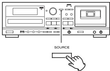 TEAC AD-RW900 - Sélectionnez la source à enregistrer avec la touche INPUT SELECT (TAPE, LINE IN, PHONO ou DIGITAL). - 1