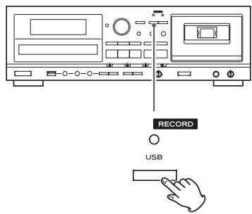 TEAC AD-RW900 - Appuyez à nouveau sur la touche RECORD USB pour lancer l'enregistrement. - 1