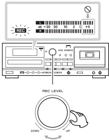 TEAC AD-RW900 - Réglez le niveau d'enregistrement. - 1