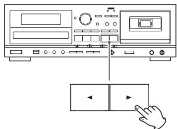 TEAC AD-RW900 - Appuyez sur la touche de lecture normale (▶) ou reverse (◀) pour lancer la lecture. - 1