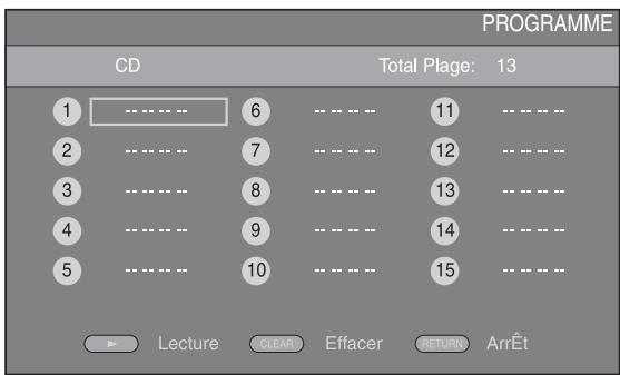 YAMAHA MCR-750 - Programmation de l'ordre de lecture - 1