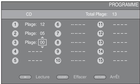 YAMAHA MCR-750 - Programmation de l'ordre de lecture - 2