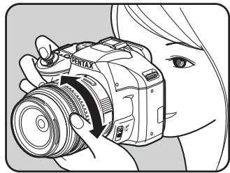 PENTAX KX+KC+18-55 - Utilisation du cadre de visée - 2