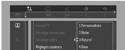 PHILIPS DVD763 - Réglages couleurs - 1