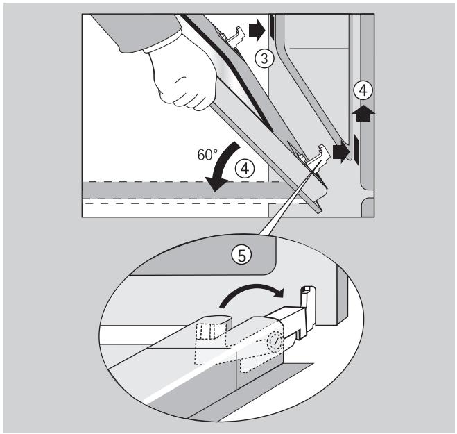 ARTHUR MARTIN FE 6215 BP BLEU - Replacer la porte du four - 3