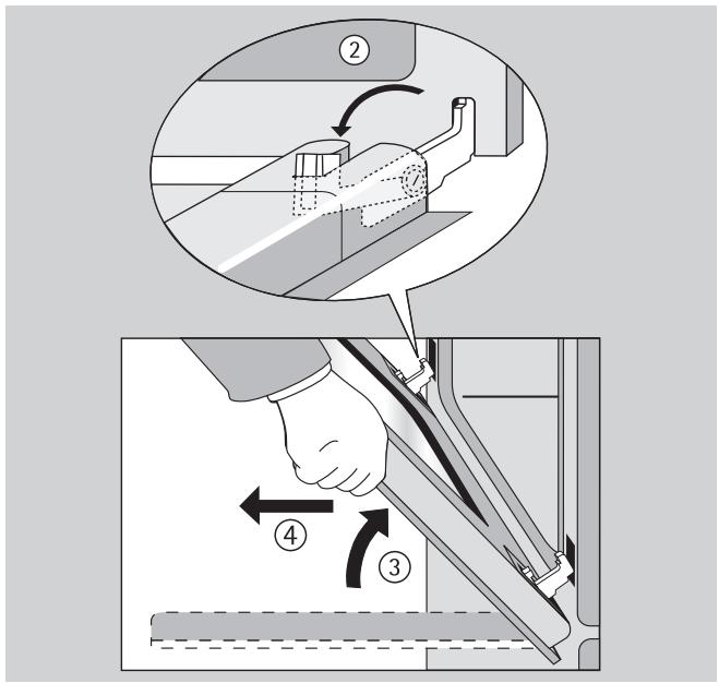 ARTHUR MARTIN FE 6215 BP BLEU - Replacer la porte du four - 2