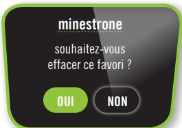 MOULINEX CE700100 - MENU FAVORIS : - 40