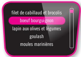 MOULINEX CE700100 - MENU MANUEL : - 116