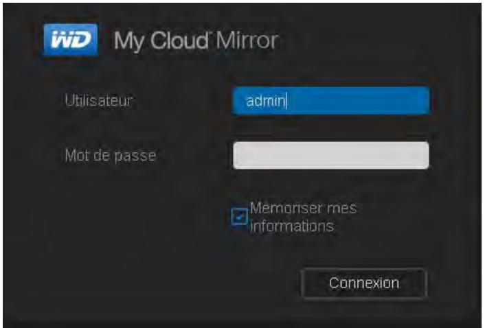 WESTERN DIGITAL MY CLOUD MIRROR 2 - Configuration de l'appareil à l'aide d'un navigateur - 1