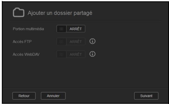 WESTERN DIGITAL MY CLOUD MIRROR 2 - Saisissez les paramètres suivants : - 1