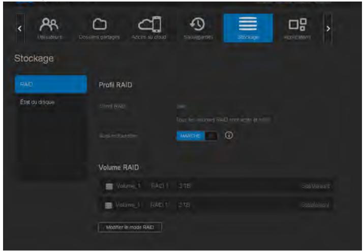 WESTERN DIGITAL MY CLOUD MIRROR 2 - Gestion du stockage sur l'appareil WD my cloud mirror - 1