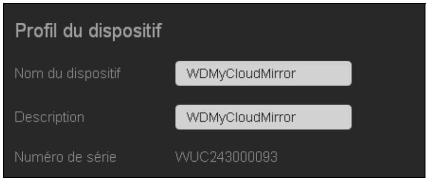WESTERN DIGITAL MY CLOUD MIRROR 2 - Profil de l'appareil - 1