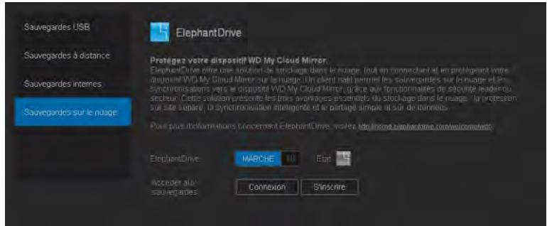 WESTERN DIGITAL MY CLOUD MIRROR 2 - Activation de la sauvegarde sur le cloud elephantdrive - 2