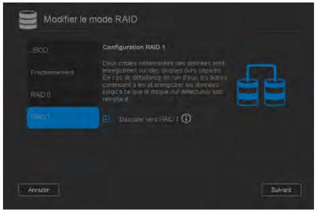 WESTERN DIGITAL MY CLOUD MIRROR 2 - Modification du mode RAID - 3