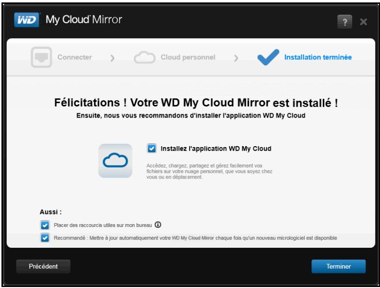 WESTERN DIGITAL MY CLOUD MIRROR 2 - Connexion au réseau et création d'un cloud personnel - 6