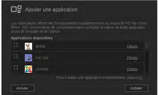 WESTERN DIGITAL MY CLOUD MIRROR 2 - Ajouter une application - 3