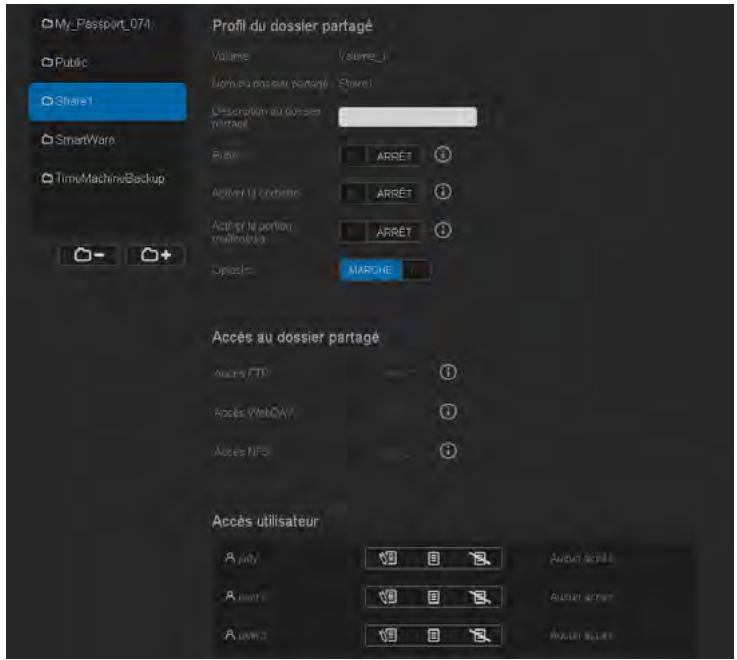 WESTERN DIGITAL MY CLOUD MIRROR 2 - Rendre un partage privé - 1