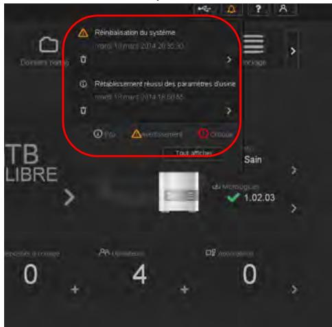 WESTERN DIGITAL MY CLOUD MIRROR 2 - Affichage des détails d'une alerte - 1