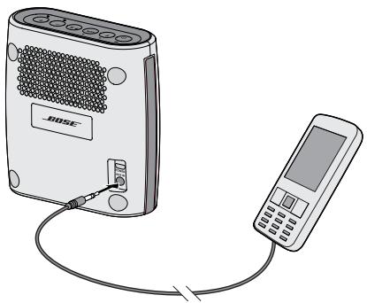 BOSER SOUNDLINK COLOUR WHITE - Connexion d'un appareil à l'entrée aux IN - 1