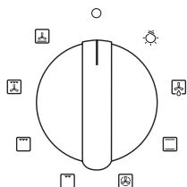 FRATELLI ONOFRI EV 107 DFI IVOIRE - Selecteur fonctions four - 1