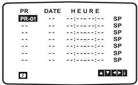 JVC HRXVSEF - Minuterie de l'enregistrement en utilisant l'affichage d'écran - 2