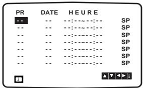 JVC HRXVSEF - Minuterie de l'enregistrement en utilisant l'affichage d'écran - 1