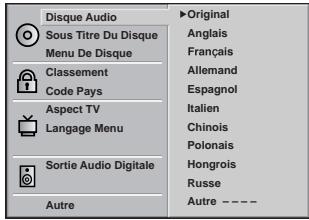 JVC HRXVSEF - Langue du disque DVD - 1