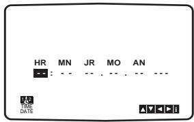 JVC HRXVSEF - Positionner l'horloge manuellement - 2
