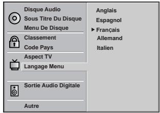 JVC HRXVSEF - Langue du disque DVD - 2