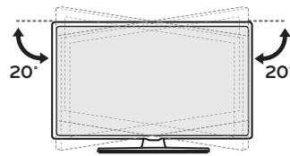 IETV PRO B2B45LT340C - Ajustement de l'angle de la TV afin de trouver le meilleur angle de vue - 1