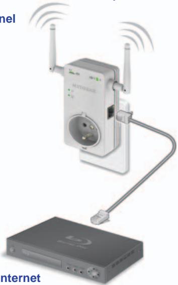 NETGEAR WN3100RP-100FRS - Connexion via le port ethernet - 2