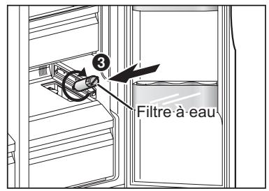 PANASONIC NR-B54X1-WE - Mise en place du filtre à eau - 2