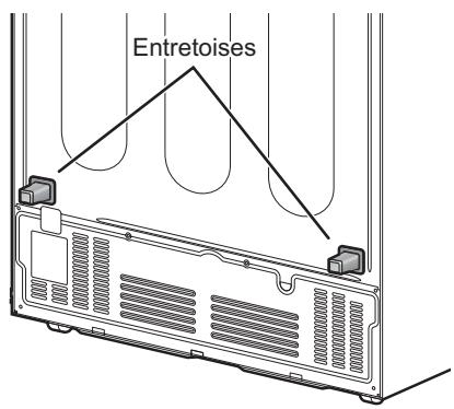 PANASONIC NR-B54X1-WE - Mise en place des entretoises - 2