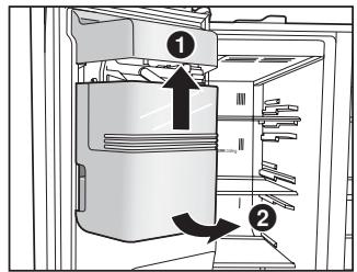 PANASONIC NR-B54X1-WE - Lorsque le bac à glaçons ne peut pas être installé correctement - 1