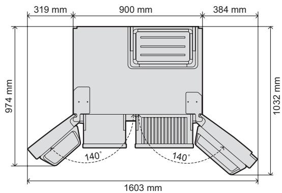 PANASONIC NR-B54X1-WE - Mise en place des entretoises - 4